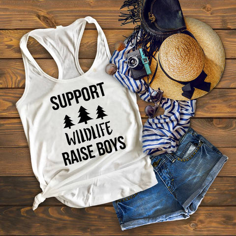 Support Wildlife Raise Boys Tank Top - Custom Lifestyle Designs