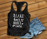 Lake Hair Don't Care Tank - Custom Lifestyle Designs