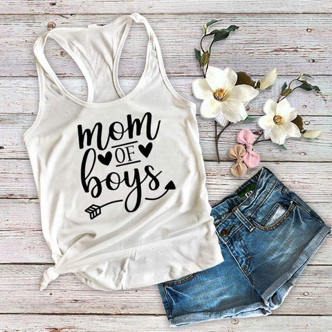 Mom of boys tank - Custom Lifestyle Designs