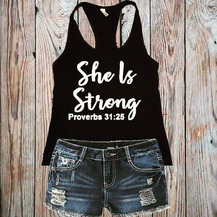 She is Strong Tank Top - Custom Lifestyle Designs