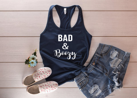 Bad And Boozy Tank Top - Custom Lifestyle Designs