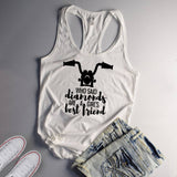 Who Said Diamonds are a Girls Best Friend Tank Top, Motorcycle Shirt - Custom Lifestyle Designs