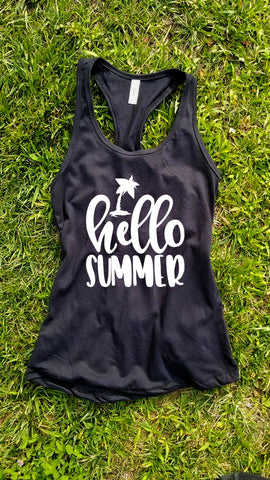 Hello Summer Tank Top - Custom Lifestyle Designs