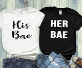 His Bae, Her Bae, Couples Shirts - Custom Lifestyle Designs