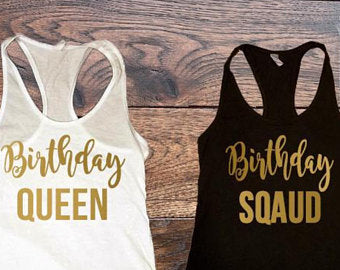 Birthday Girl, Birthday Crew, Birthday Shirt, Birthday Tank Top, Birthday Set - Custom Lifestyle Designs