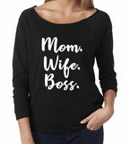Mom Wife Boss Shirt - Custom Lifestyle Designs