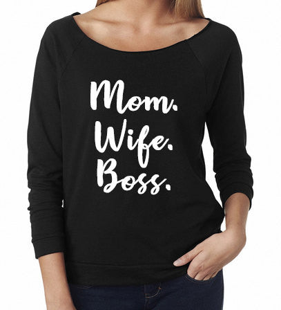 Mom Wife Boss Shirt - Custom Lifestyle Designs
