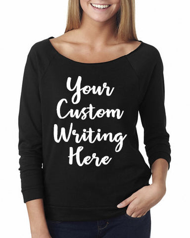 Custom Shirt, 3/4 Sleeve Shirt - Custom Lifestyle Designs