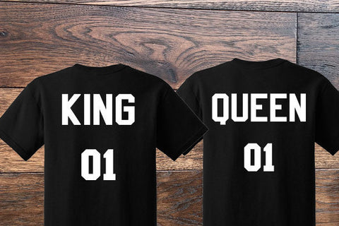 King and Queen Couples Shirt Set - Custom Lifestyle Designs