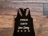 American Country Love Song Tank Top - Custom Lifestyle Designs