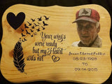 Memorial Plaque, Wood Sign In Loving Memory - Custom Lifestyle Designs