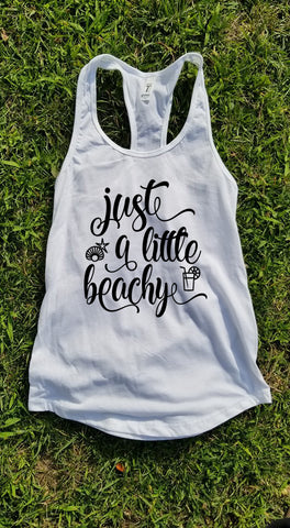 Just A Little Beachy Tank Top - Custom Lifestyle Designs