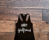 Navy Girlfriend Tank Top - Custom Lifestyle Designs