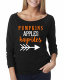 Pumpkins, Apples , Hayrides Shirt - Custom Lifestyle Designs