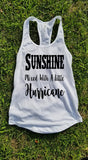 Sunshine Mixed With a Little Hurricane Tank Top - Custom Lifestyle Designs